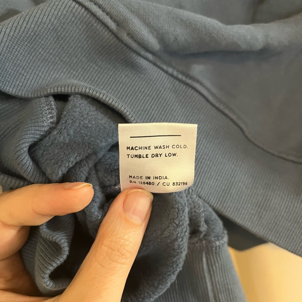 Pact Women's French Navy Crew Neck Sweater | L - Picture 5 of 5